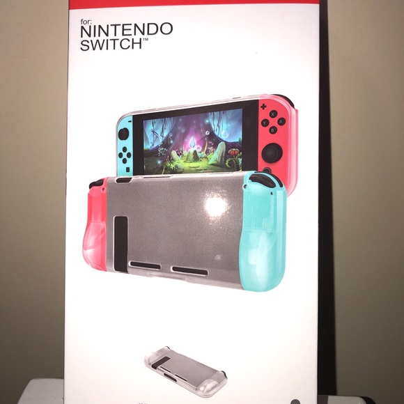 NEW NINTENDO SWITCH Protective Case - Advanctech Pink And Blue Color - Picture 2 of 3